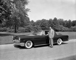 William Clay Ford with 1956 Continental